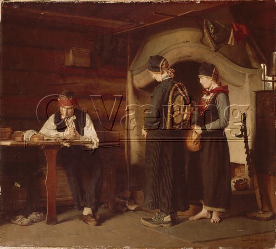 Carl Sundt Hansen (1841-1907), 
Size: 58x64 cm, 
Location: Museum,