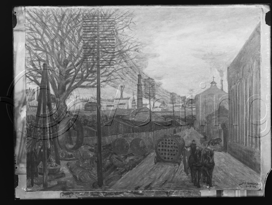 Glassplate og negativ film / I fotoeske med teksten Christiania motiver - Svarstad