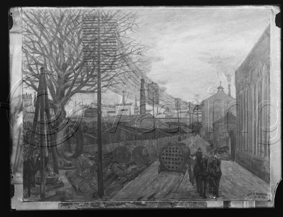 Glassplate og negativ film / I fotoeske med teksten Christiania motiver - Svarstad