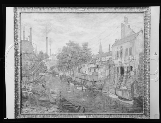 Glassplate og negativ film / I fotoeske med teksten Christiania motiver - Svarstad