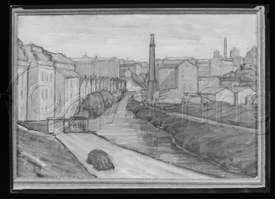 Glassplate og negativ film / I fotoeske med teksten Christiania motiver - Svarstad