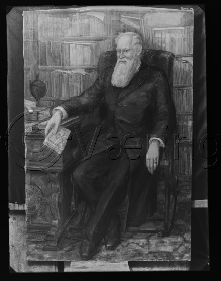 Glassplate og negativ bladfilm