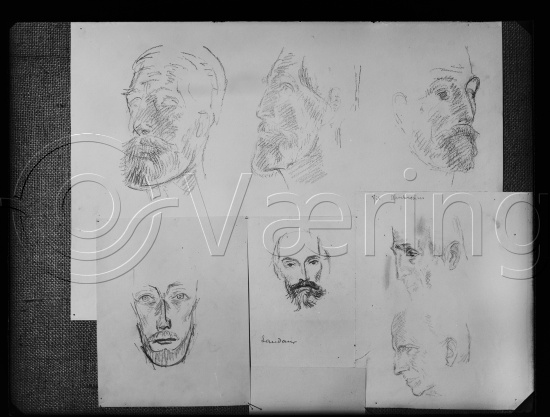 Glassplate og negativ film