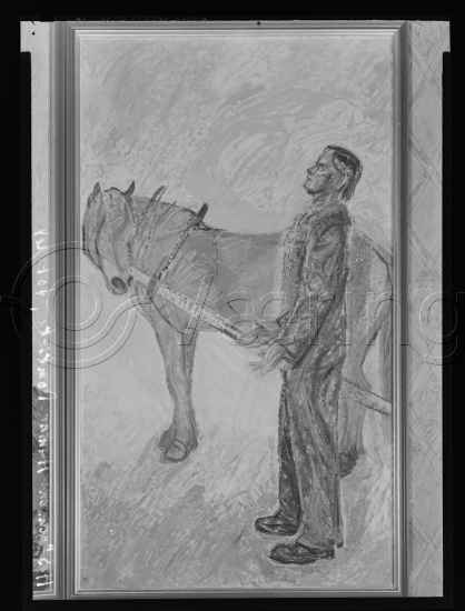 Glassplate og negativ film