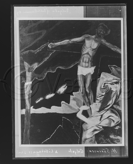 Glassplate og negativ film