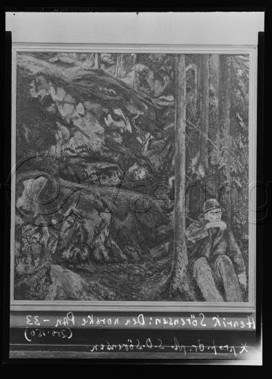 Glassplate og negativ film