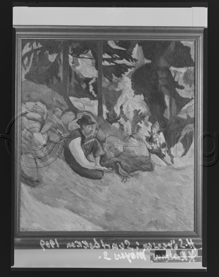 Glassplate og negativ film