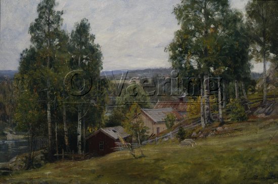 Jørgen Sørensen ( 1861-1894), 
Size: 48x71 cm, 
Genre: Painting, 
Location: Private