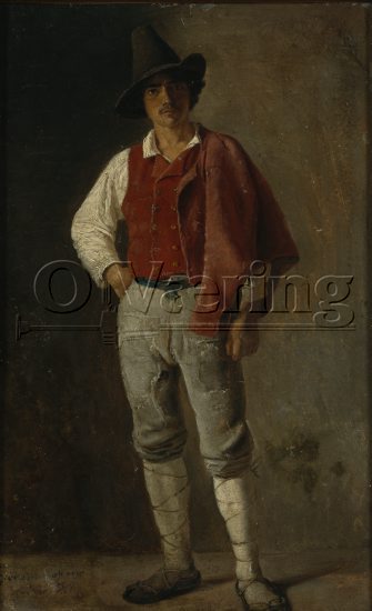 Adolph Tidmemand (1814-1876), 
Size: 44.5x28.5 cm, 
Location: Private, 