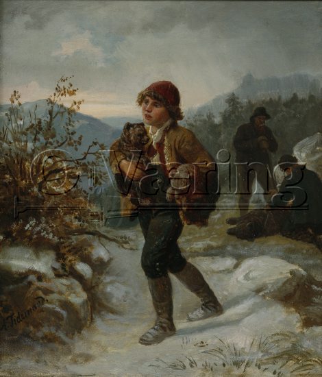 Adolph Tidmemand (1814-1876), 
Size: 28x25 cm, 
Location: Private, 
