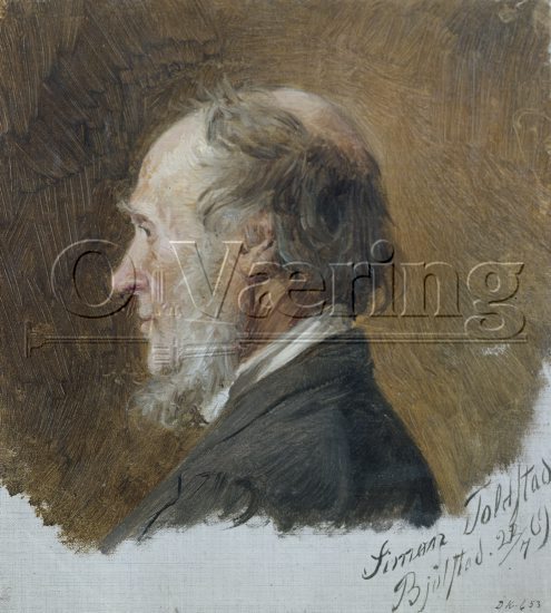 Adolph Tidemand (1814-1876)
Size: 19.5x17.5 cm
Location: Museum,
Photo: O.Væring
