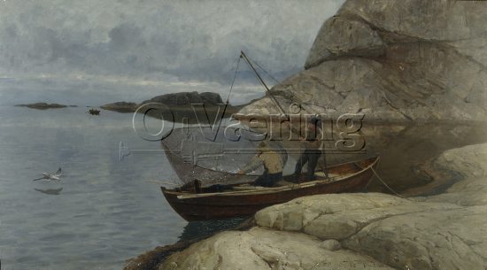 Nicolai Ulfsten (1854-1885)
Size: 82x150 cm
Location: Private, 
Photo: O.Væring 