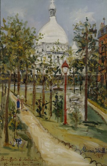 Maurice Utrillo ( 1853-1955 / French)
Size: 50x33 cm, 
Location: Museum,