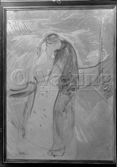 Tittel: Kysset 
Negativer fra Væringsamlingen 

Edvard Munch (1863-1944), 
Photo: O.Væring 