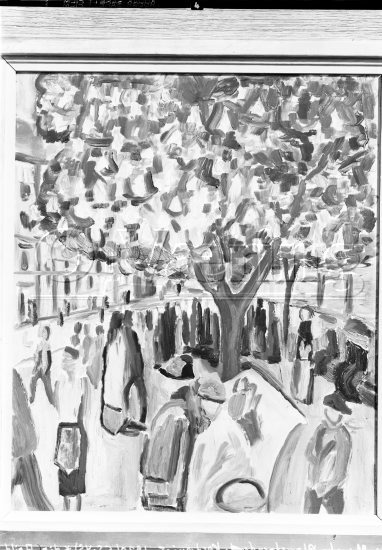 Blomstrende kastanjer 
Negativer fra Væringsamlingen 


, Edvard Munch (1883-1944), 
Photo/Copyright: O.Væring 
