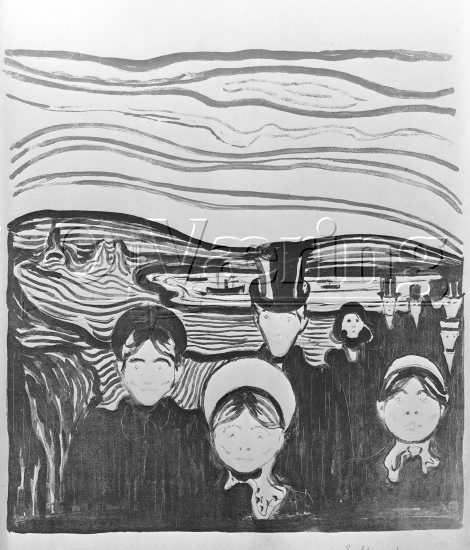 Angst 
Negativer fra Væringsamlingen 


, Edvard Munch (1883-1944), 
Photo/Copyright: O.Væring 