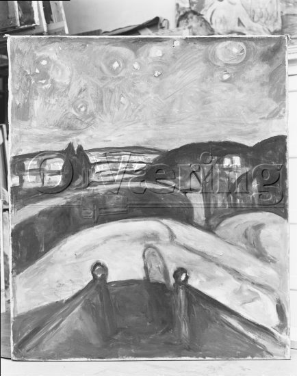 Stjernenatt 
Negativer fra Væringsamlingen 


, Edvard Munch (1863-1944), 
Photo: O.Væring 
