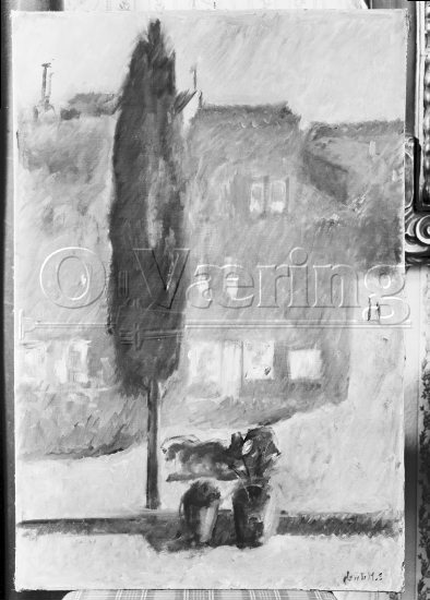 Utsikt fra vindu 
Negativer fra Væringsamlingen 


, Edvard Munch (1863-1944), 
Photo: O.Væring 