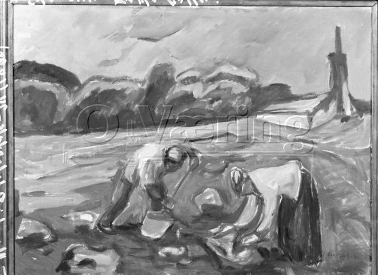 Potetopptak 
Negativer fra Væringsamlingen 

, Edvard Munch (1863-1944), 
Photo: O.Væring 