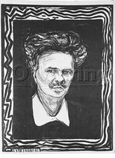 A. Strindberg 
Negativer fra Væringsamlingen 

, Edvard Munch (1863-1944), 
Photo: O.Væring 
