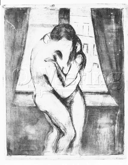Kysset 
Negativer fra Væringsamlingen Edvard Munch (1863-1944), 
Photo: O.Væring Eftf AS

