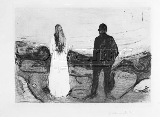 To mennesker 
Negativer fra Væringsamlingen 


, Edvard Munch (1863-1944), 
Photo: O.Væring 