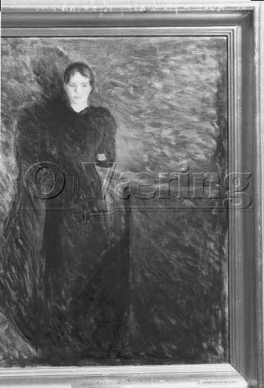 Sortkledd dame 
Negativer fra Væringsamlingen 


, Edvard Munch (1863-1944), 
Photo: O.Væring 