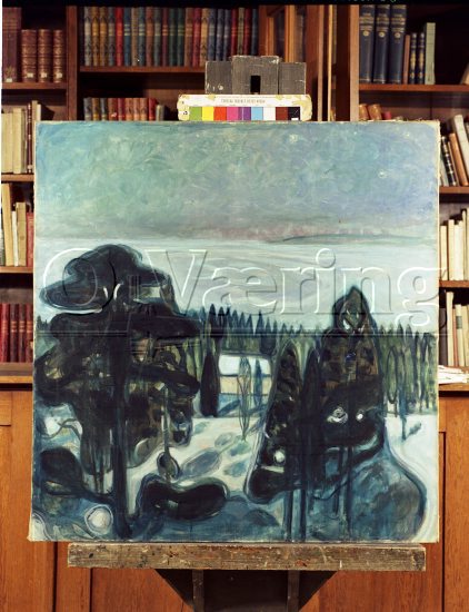 Hvit natt 
Negativer fra Væringsamlingen 


, Edvard Munch (1863-1944), 
Photo: O.Væring 