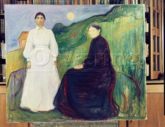 Mor og datter 
Negativer fra Væringsamlingen 


, Edvard Munch (1863-1944), 
Photo: O.Væring - Copyright
