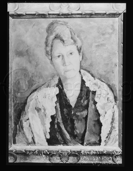 Glassplate og negativ bladfilm