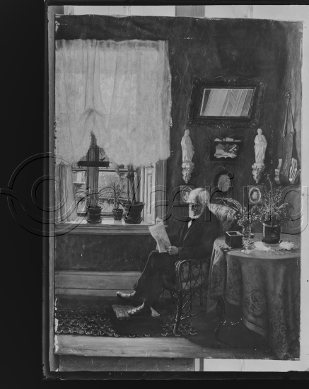 Glassplate og negativ film