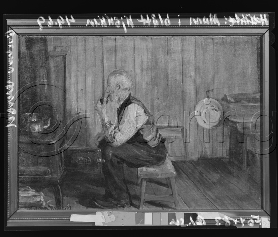 Glassplate og negativ film