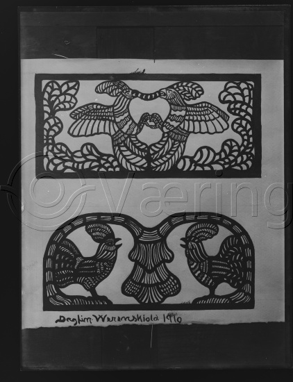 Glassplate og negativ film