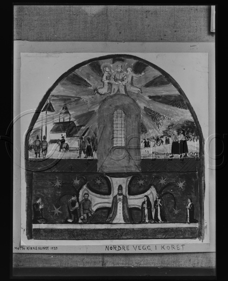 Glassplate og negativ bladfilm