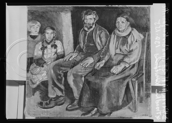 Glassplate og negativ bladfilm