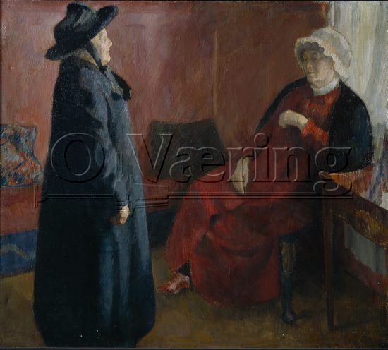 Erik Werenskiold (1855-1938), 
Size: 88x100 cm, 
Genre: painting, 
Location: Museum,