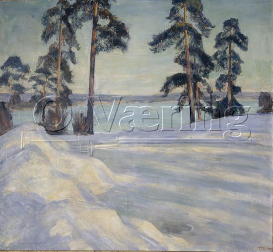 Erik Werenskiold, (1855-1938),
Size: 103x123 cm, 
Location: Private, 
Photo: O.Vaering,