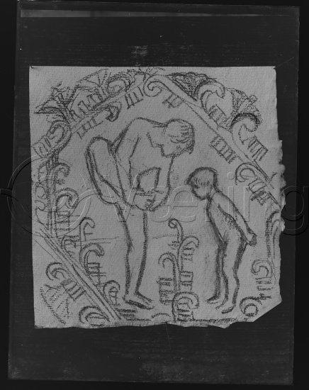 Glassplate og negativ film