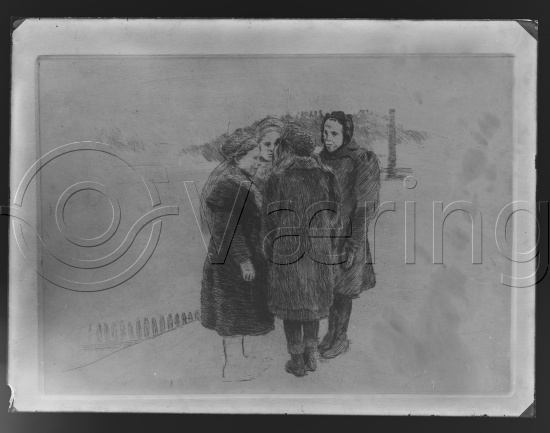 Glassplate og negativ film