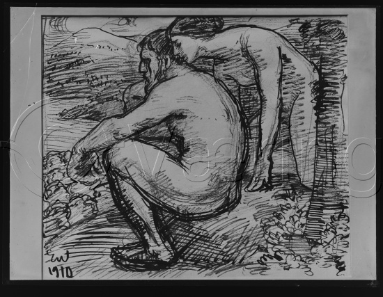 Glassplate og negativ film