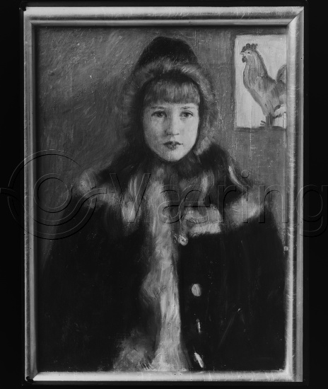 Glassplate og negativ bladfilm / I fotoeske med barneportretter