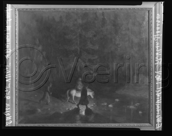 Glassplate og negativ film