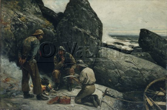 Oscar Wergeland ( 1844-1910), 
Size: 61x92 cm, 
Genre: Painting, 
Location: Museum