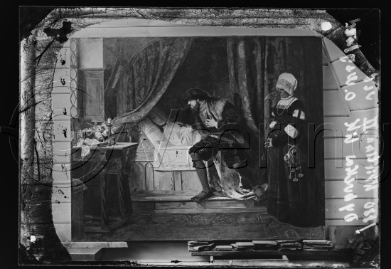 Glassplate og negativ film