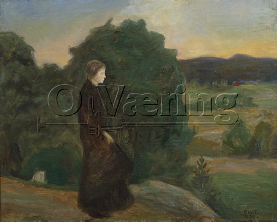 Oluf Wold-Thorne (1867-1919)
Size: 48x60 cm, 
Location: Private, 
Photo: O.Vaering / PHP
