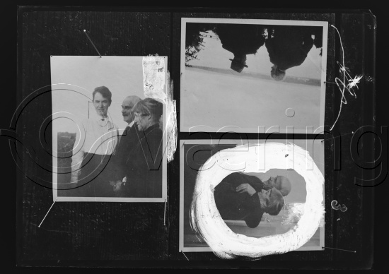Glassplate og negativ film