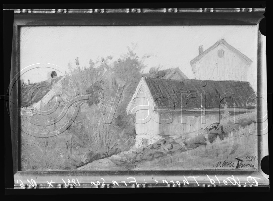 Glassplate og negativ film