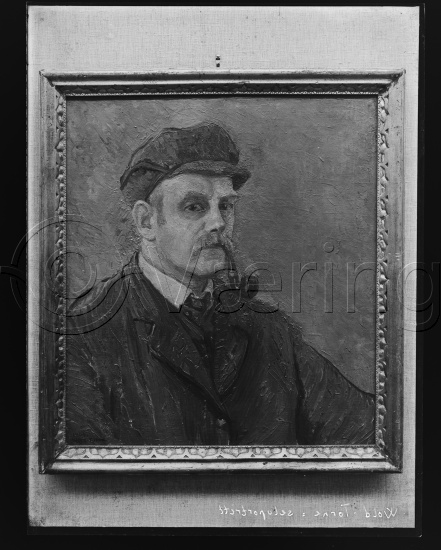 Glassplate og negativ bladfilm