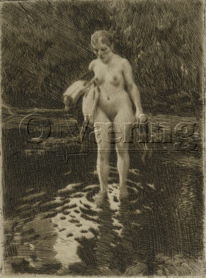 Anders Zorn (1860-1920) , Swedish), 
Size: 22x16 cm
Location: Private, 
Photo: O.Væring 