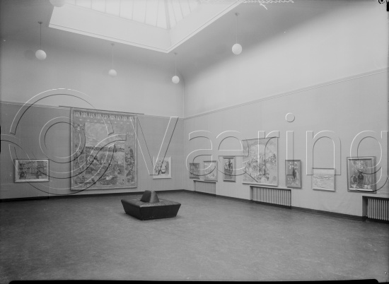 Lindquist utstilling i Kunstnernes Hus 1954